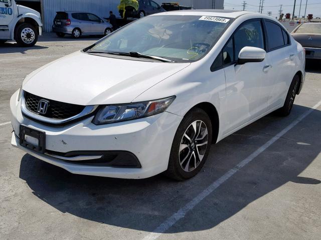 19XFB2F89FE219634 - 2015 HONDA CIVIC EX WHITE photo 2