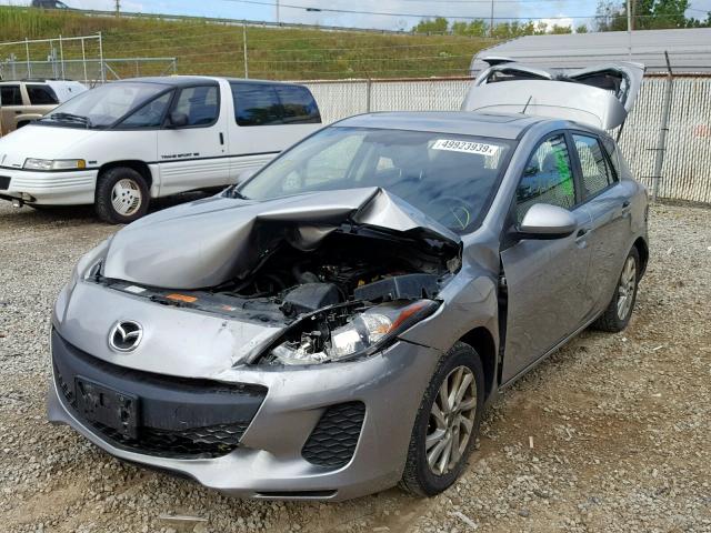 JM1BL1M77C1594775 - 2012 MAZDA 3 I SILVER photo 2