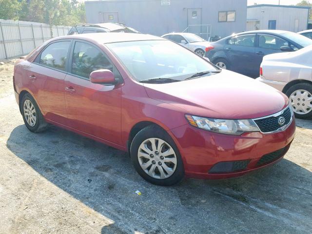 KNAFU4A24D5655189 - 2013 KIA FORTE EX RED photo 1