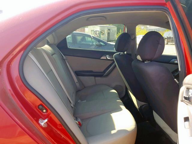 KNAFU4A24D5655189 - 2013 KIA FORTE EX RED photo 6