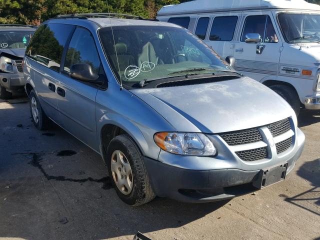 1D4GP25313B112827 - 2003 DODGE CARAVAN SE BLUE photo 1