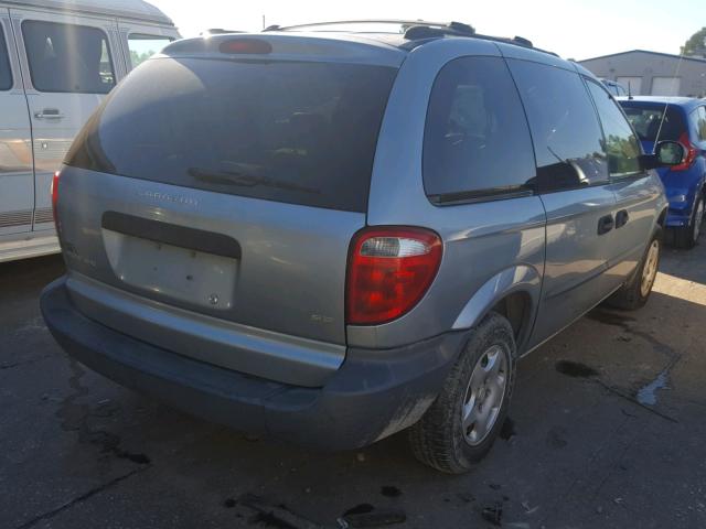 1D4GP25313B112827 - 2003 DODGE CARAVAN SE BLUE photo 4