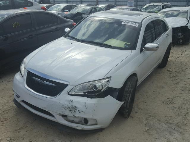 1C3CCBCG9EN172342 - 2014 CHRYSLER 200 LIMITE WHITE photo 2