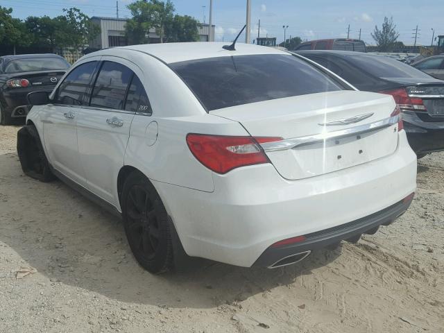 1C3CCBCG9EN172342 - 2014 CHRYSLER 200 LIMITE WHITE photo 3