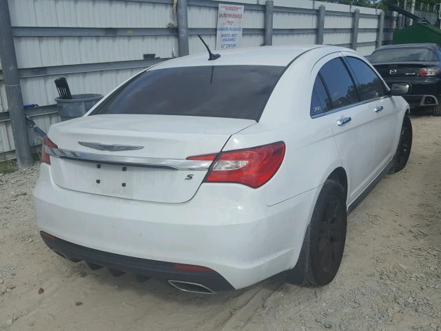 1C3CCBCG9EN172342 - 2014 CHRYSLER 200 LIMITE WHITE photo 4