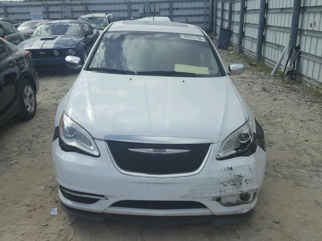 1C3CCBCG9EN172342 - 2014 CHRYSLER 200 LIMITE WHITE photo 9