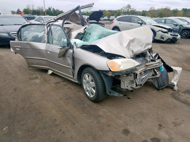 2HGES26772H518834 - 2002 HONDA CIVIC EX GOLD photo 1