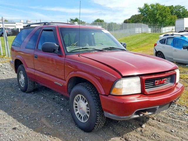 1GKCT18W2YK292578 - 2000 GMC JIMMY RED photo 1