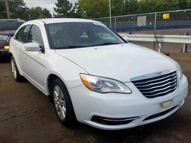 1C3CCBAB9DN568910 - 2013 CHRYSLER 200 LX WHITE photo 1