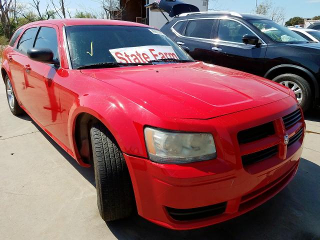 2D4FV47T08H195028 - 2008 DODGE MAGNUM RED photo 1