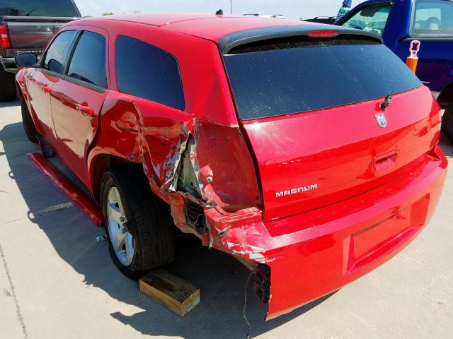 2D4FV47T08H195028 - 2008 DODGE MAGNUM RED photo 3