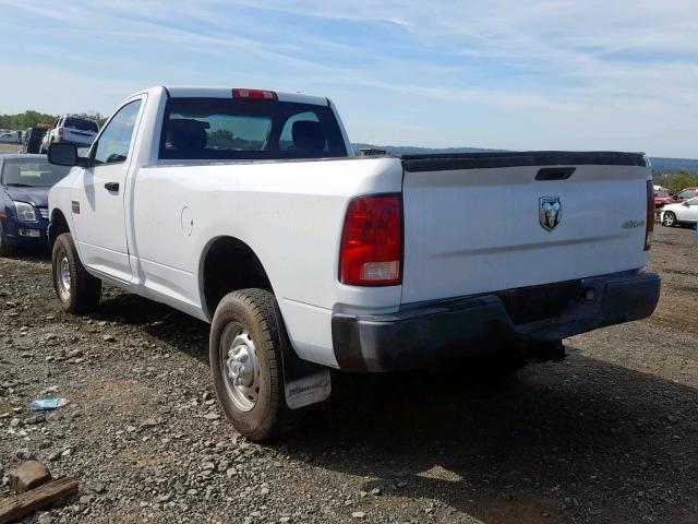 3D7LT2ET6AG173706 - 2010 DODGE RAM 2500 WHITE photo 3