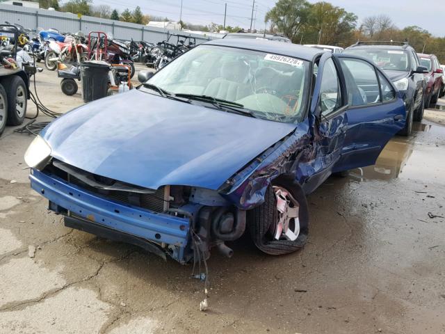 1G1JF52F247312263 - 2004 CHEVROLET CAVALIER L BLUE photo 2