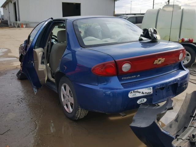 1G1JF52F247312263 - 2004 CHEVROLET CAVALIER L BLUE photo 3