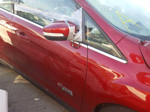 1FADP5CU0DL543898 - 2013 FORD C-MAX PREM RED photo 9