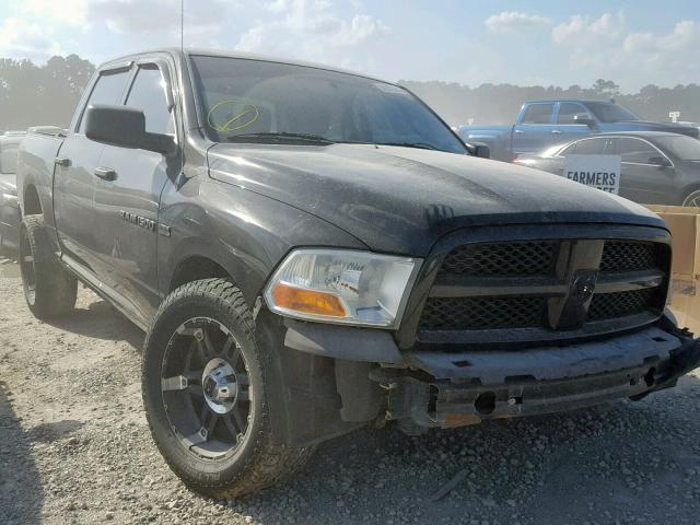 1C6RD7KT1CS196638 - 2012 DODGE RAM 1500 S BLACK photo 1