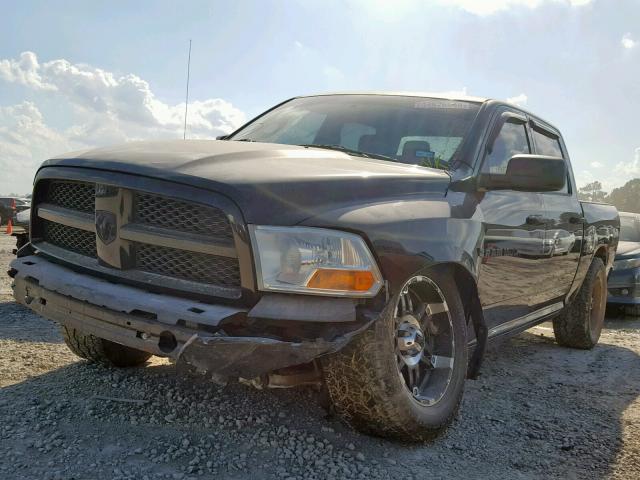 1C6RD7KT1CS196638 - 2012 DODGE RAM 1500 S BLACK photo 2