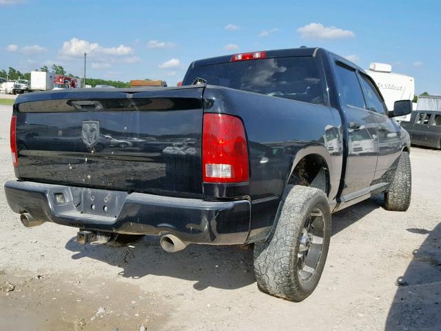 1C6RD7KT1CS196638 - 2012 DODGE RAM 1500 S BLACK photo 4