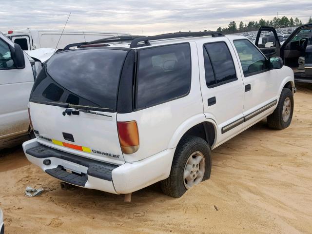 1GNDT13W112172324 - 2001 CHEVROLET BLAZER YELLOW photo 4