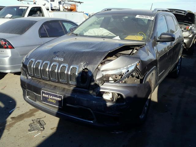 1C4PJMDS8EW291446 - 2014 JEEP CHEROKEE L GRAY photo 2