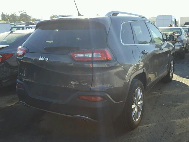 1C4PJMDS8EW291446 - 2014 JEEP CHEROKEE L GRAY photo 4