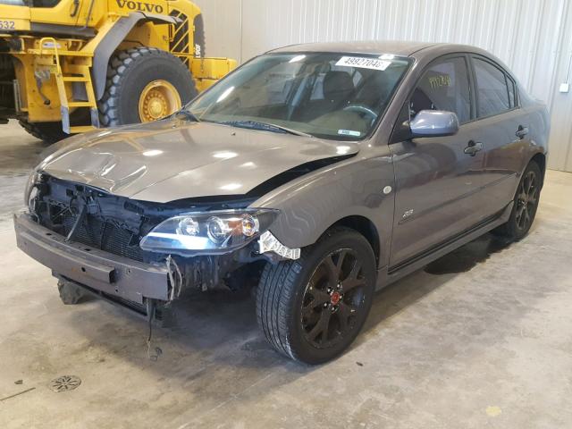 JM1BK323981155390 - 2008 MAZDA 3 S GRAY photo 2