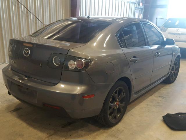 JM1BK323981155390 - 2008 MAZDA 3 S GRAY photo 4