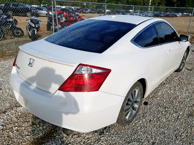 1HGCS12878A029485 - 2008 HONDA ACCORD EXL WHITE photo 4