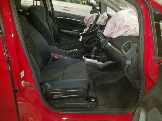 JHMGK5H53GX005084 - 2016 HONDA FIT LX RED photo 5