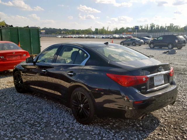 JN1BV7AR4EM681573 - 2014 INFINITI Q50 BASE BLACK photo 3