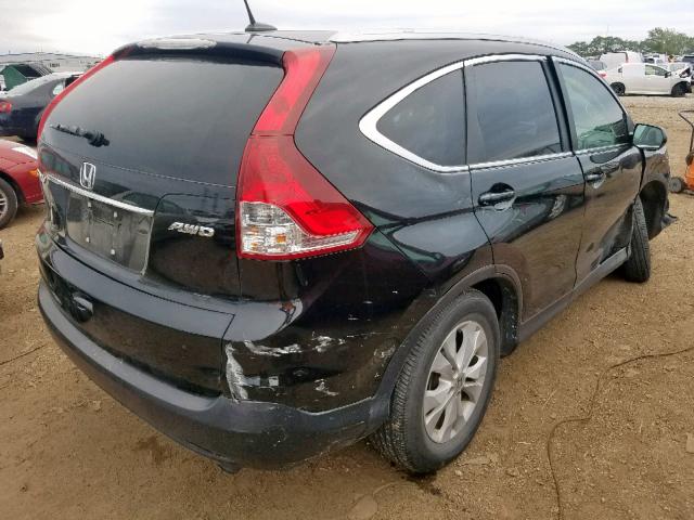 2HKRM4H75EH718576 - 2014 HONDA CR-V EXL BLACK photo 4