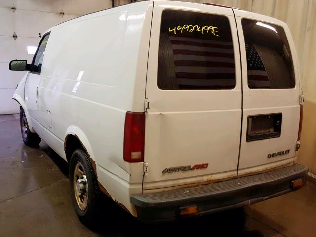 1GCDL19XX4B124074 - 2004 CHEVROLET ASTRO WHITE photo 3