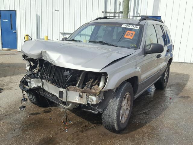 1J4GX48S11C725480 - 2001 JEEP GRAND CHER GRAY photo 2