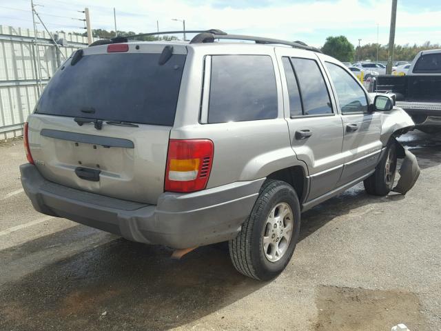 1J4GX48S11C725480 - 2001 JEEP GRAND CHER GRAY photo 4