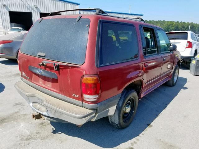 1FMZU63X9YZC55353 - 2000 FORD EXPLORER X RED photo 4