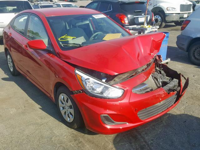 KMHCT4AE2GU055733 - 2016 HYUNDAI ACCENT SE RED photo 1