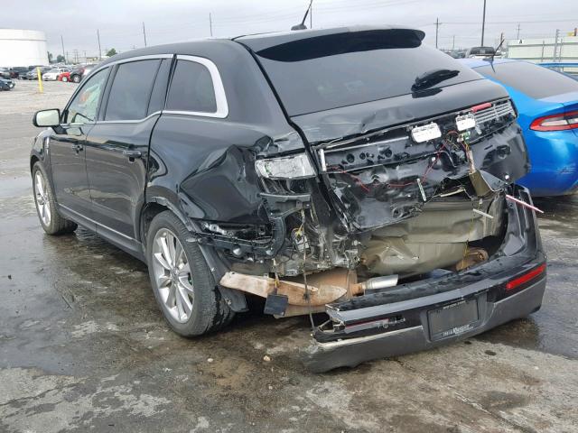 2LMHJ5AT7CBL53022 - 2012 LINCOLN MKT BLACK photo 3