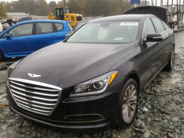 KMHGN4JE2GU130460 - 2016 HYUNDAI GENESIS 3. BLACK photo 2