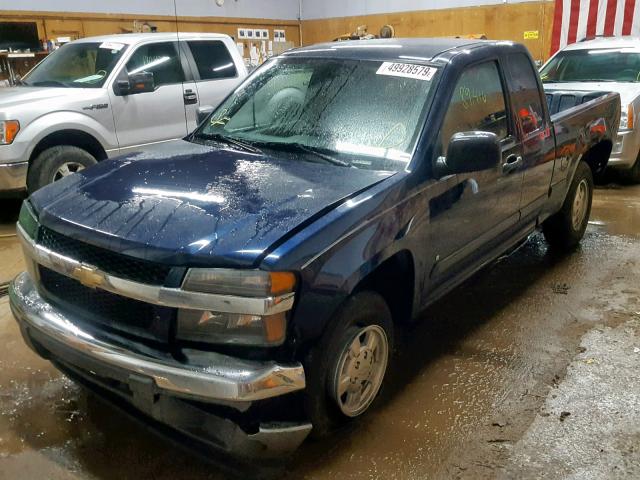 1GCCS19E778210392 - 2007 CHEVROLET COLORADO BLUE photo 2