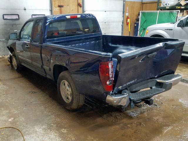 1GCCS19E778210392 - 2007 CHEVROLET COLORADO BLUE photo 3