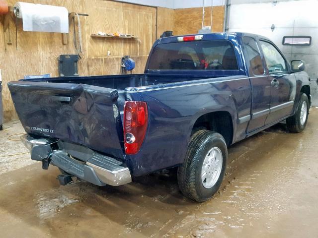 1GCCS19E778210392 - 2007 CHEVROLET COLORADO BLUE photo 4