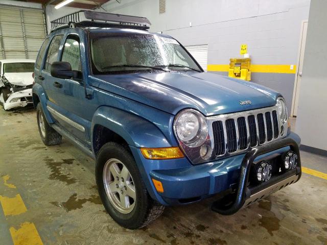 1J4GL58545W661094 - 2005 JEEP LIBERTY LI BLUE photo 1