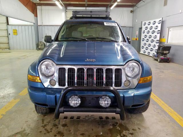 1J4GL58545W661094 - 2005 JEEP LIBERTY LI BLUE photo 9