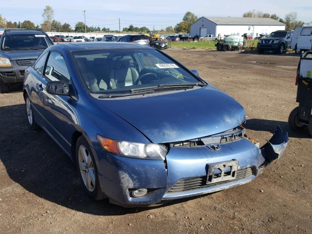 2HGFG12988H504411 - 2008 HONDA CIVIC EXL BLUE photo 1