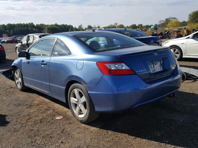 2HGFG12988H504411 - 2008 HONDA CIVIC EXL BLUE photo 3