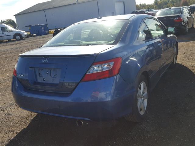 2HGFG12988H504411 - 2008 HONDA CIVIC EXL BLUE photo 4