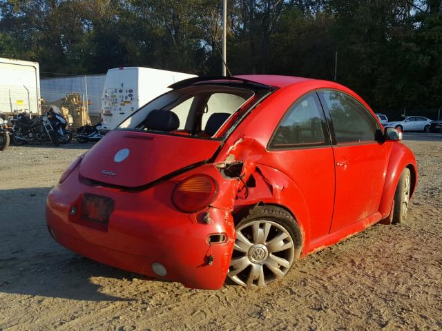 3VWCD21C93M443011 - 2003 VOLKSWAGEN NEW BEETLE წითელი ფოტო 4