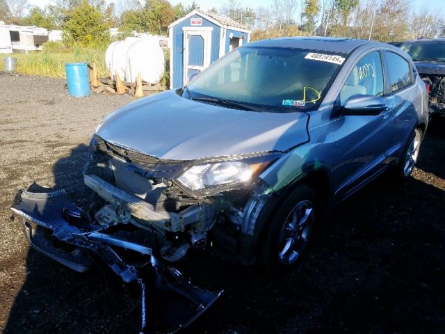 3CZRU6H5XHM725509 - 2017 HONDA HR-V EX SILVER photo 2