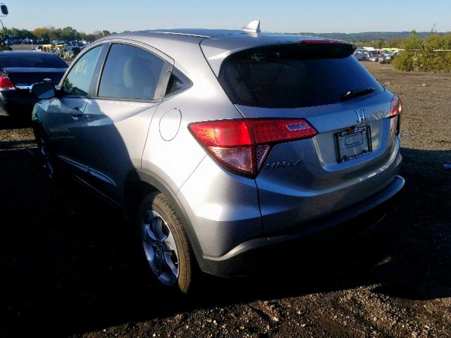 3CZRU6H5XHM725509 - 2017 HONDA HR-V EX SILVER photo 3