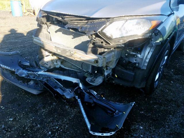 3CZRU6H5XHM725509 - 2017 HONDA HR-V EX SILVER photo 9